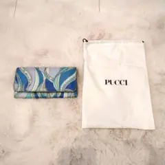 EMILIO PUCCI 長財布 エミリオプッチ 青 水色 マーブルのサムネイル