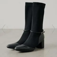 ブーツ　ヒール　パンプス　ハイヒール　厚底ブーツ　ソックスブーツ