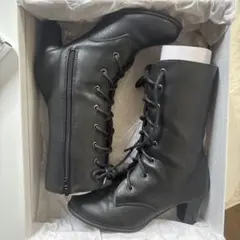 KIMONOMACHI 黒 レースアップブーツ M 卒業式　袴ブーツ