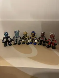 仮面ライダー食玩THE仮面ライダーズ6体セット ウィザードフィギュアソフビ