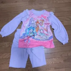 『ひろがるスカイ！プリキュア』の長袖・長ズボンパジャマ上下セット 120cm