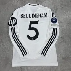 レアルマドリード 24/25 #5 ベリンガム 長袖 UEFA スーパーカップ