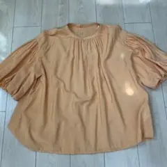 OPAQUE.CLIP（ワールド）オレンジ バルーンスリーブ トップス 38/M