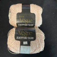 Vogue KNITTING YARN モロッコ 50g ピンク 麻混2玉