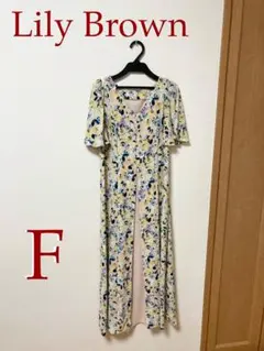 美品❣️春夏【LilyBrown】リリーブラウン　ヴィンテージフラワーワンピース