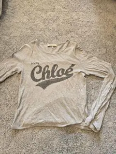 See by Chloé グレー ロゴTシャツ シーバイクロエ