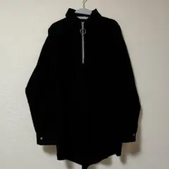 ジーナシスJEANASISコーデュロイシャツ　フリーサイズ　黒