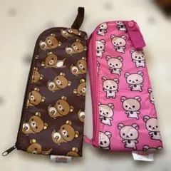 リラックマ 水筒カバー 2個セットマイクロファイバーポーチ