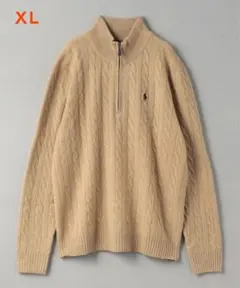 POLO RALPH LAUREN ケーブル ハーフジップ ニット XL
