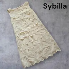 【Sybilla シビラ】レディース シルク フリル ワンピース Mのサムネイル