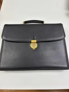 BALLY 黒レザービジネスバッグ ダイヤルロック付き