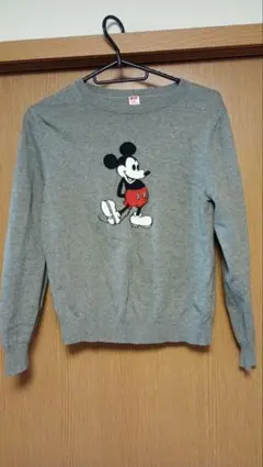 グレー ミッキーマウス スウェット M 150　ディズニー