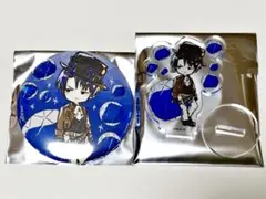 【新品未使用】進撃の巨人 グラフアート 誕生石 アクスタ 缶バッジ リヴァイ