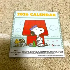 【匿名 ネコポス】日本生命 NISSAY 2026年 卓上カレンダー スヌーピー