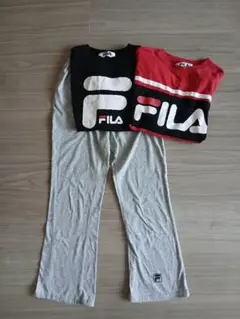 FILA　パジャマ3点セット　140センチ　半袖　七分袖　小学生　林間　旅行　秋