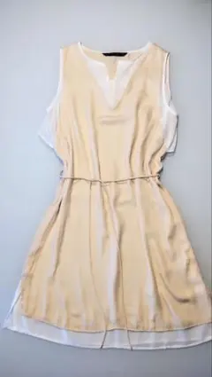 【美品】ZARA　ノースリーブワンピース　シアー素材