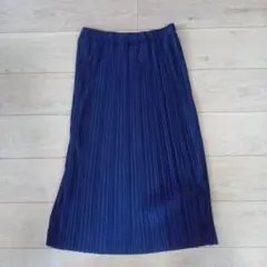UNIQLO ネイビー プリーツスカート