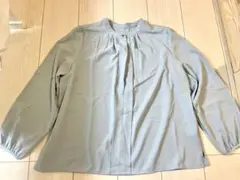 【最終値下げ】しまむら ブラウス 水色 Lサイズ