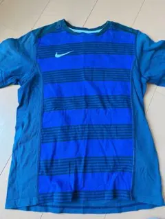 Nike ストライプ Tシャツ 青 160