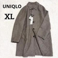 【新品】UNIQLO U ダブルフェイスコート ブラウン XL ロングコート
