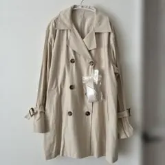 新品タグ付 INGNI ミディ丈BIGトレンチコート ライトベージュ M イング