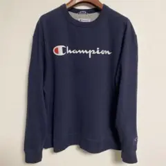 Champion チャンピオン ネイビー 裏起毛トレーナー 3XL