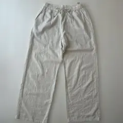 GU レディース ワイドパンツ ベージュ Mサイズ ウエストゴム