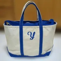 【エルエルビーン】LLビーン　ボート＆トート　ラージ　ブルー　イニシャルあり