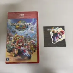 新品未開封 マリオカート ワールド Amazon限定特典ステッカー付き