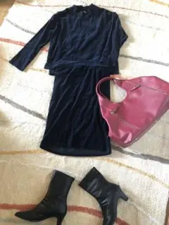 コーデュロイ風ストレッチセットアップ