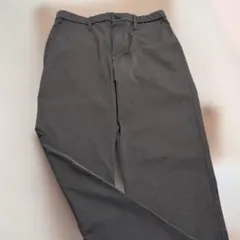 無地良品　メンズパンツ　ウエストゴム　カーキ色
