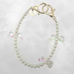 Maison de FLEUR メゾンドフルール オーロラリボン パールチャーム