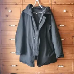 GU 布団のように暖かいブラックダウンジャケット