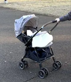 即発送☆極美品☆Aprica ベビーカー グレー 折りたたみ式 2025年最新】アップリカのベビーカーの人気アイテム - メルカリ