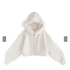 GRL グレイル フードファーニットパーカーlan1497］