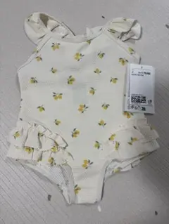 新品 ラッフルトリムスイムスーツ レモン 75 80 入手困難品