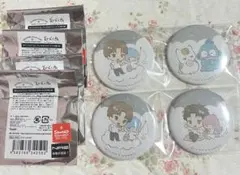 夏目友人帳 サンリオキャラクターズコラボ ランダム缶バッジ4点set