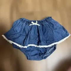 アプレレクール　70 80 デニム　ブルマ　スカート　美品