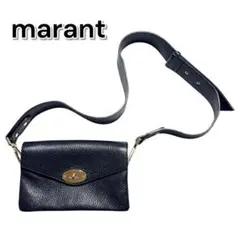 marant ショルダー バッグ レザー 本革 イタリア製 バッグ ブラック 黒 Marant ブラックレザー ショルダーバッグ - メルカリ
