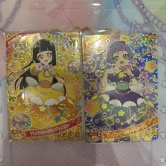 ひみつのアイプリ　フレンドスターグランプリイエロー　パープル　つむぎ　ちぃ
