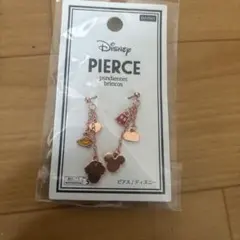 Disney チェーン付きピアス ローズゴールド