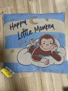 おさるのジョージ ゴブラン織り背当てクッションのサムネイル