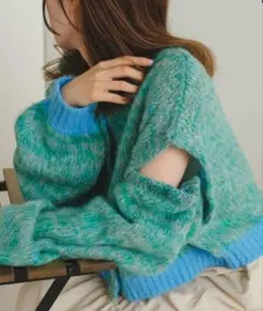 Kastane　MIXヤーン起毛3WAYカーディガン