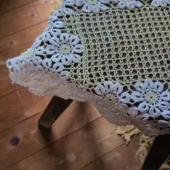 クリスマス前SALE！ヴィンテージ　花　レース編みドイリー