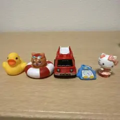ミニフィギュア 消防車 ハローキティ 5点セット
