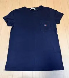 MAISON KITSUNÉ フォックス刺繍 ポケットTシャツ ブラック Mのサムネイル