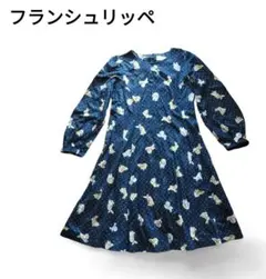 新品未使用　フランシュリッペ　FL5 うさぎワンピース 楽天市場】花束うさぎ刺繍ワンピース／フランシュリッペ