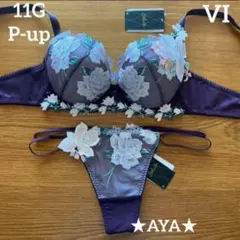 サルート 11 VI バイオレット P-upブラ&ソング