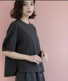 ブラウス シャツ ラメストライプタックスリーブブラウス　OPAQUE.CLIP