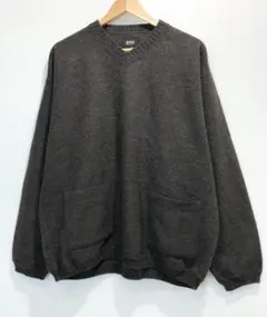 ITALY製 HUGO BOSS Vネック ポケット付き ニット S■1021Y
